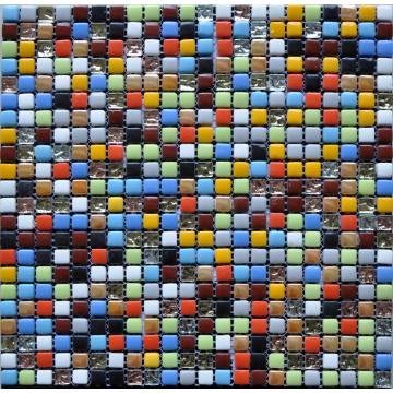 Ceramic Mixed Glass Mosaic Tile