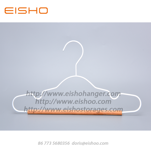 EISHO New Child Metall Kleiderbügel mit Holzstange