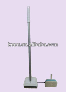 Bath cleaning sponge with plastic handle (KP-3357)