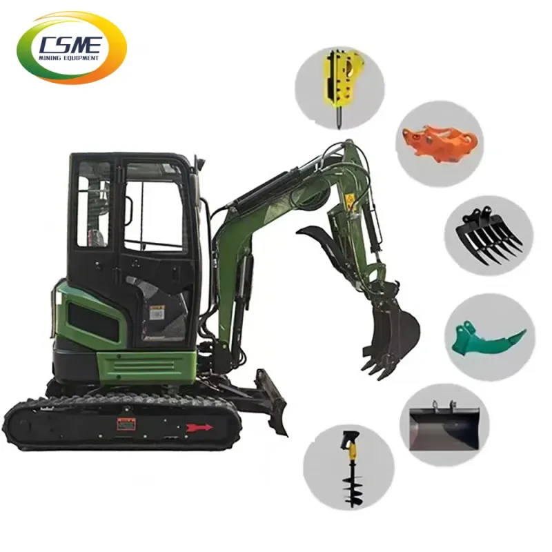 0.8-3 Ton Full Hydraulic Crawler Mini Excavator for Garden and Farm Use