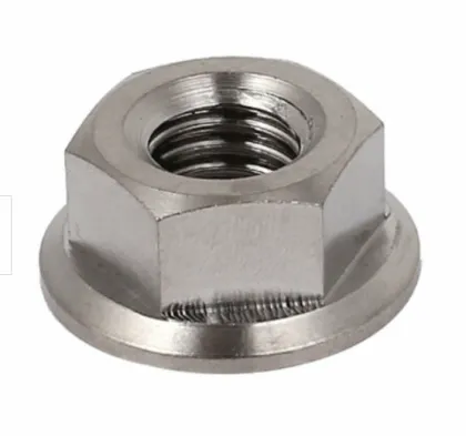 Stainless Steel Flange Nut Bolt Silver