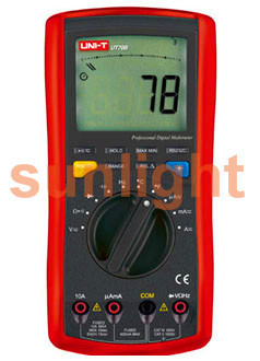 Digital Multi-Purpose Multimeter, AC/DC/Resistance/Capacitance/Temperature RS232 UT70B