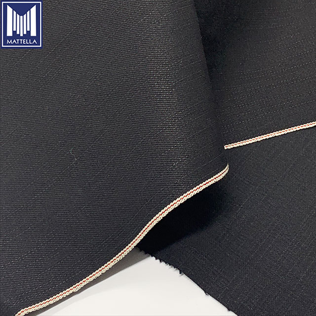 Black Color Japanese Selvedge 14oz Medium Weight Vintage Denim Jeans Wholesale Fabric For Men Spring Autumn Jeans Jackets Vests6