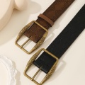 Retro Cowboy Brown Alloy Women's Belt