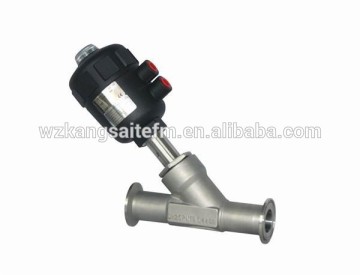 tr-clamp angle seat valve with plastic head