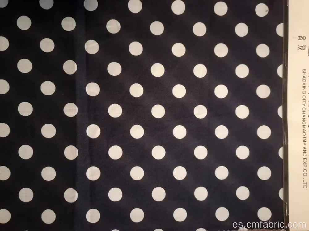 100% de algodón sargento Polkadot Fabrics 145gsm