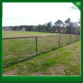 Round post chain link fence