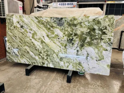 Luxurious Chinese Green Emerald Jade Marble Slab Tiles - 1-Year Warranty