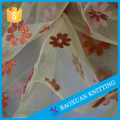 warp knitted tulle mesh fabric for sportswear and lining fabric textile