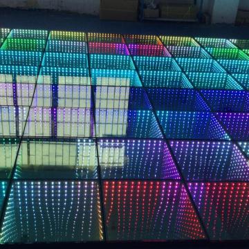 3D Magic Stage Effects LED RGB Mirror Dance Floor for Party Nightclub Disco Equipment