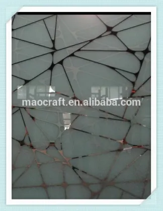 Melt feeling art decorative titanium glass for windows and doors