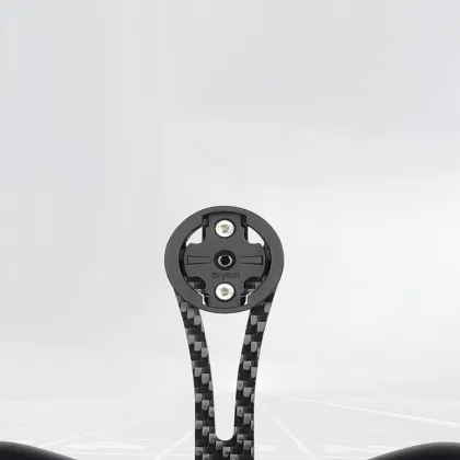 Carbon Fiber Bicycle Computer holder MTB Road Bike Integrated Handlebar Computer Stopwatch Mount  For Garmin / Cateye / Bryton