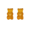 13mm transparante hars Gummy Bear Charm voor sleutelhanger Charm Hair Bow Center Slime Charms