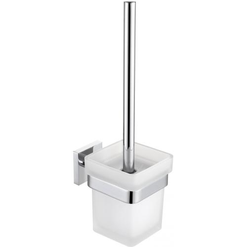 Brass Bath Accessories Toilet Brush For Bathroom With Holder Wall Mounted Factory