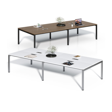 OEM ODM Design Group Conference Room Metal Frame Table