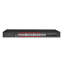 1u 24ports 1000Mbps strat 2 comutator poe gestionat