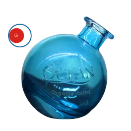 Blue Ocean Glass Vodka Bottle