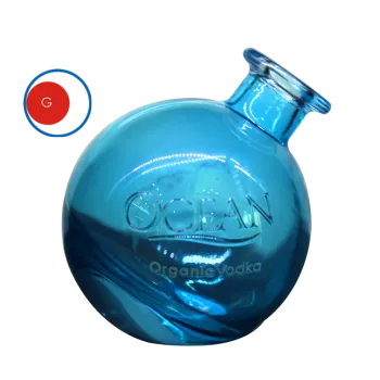 Blue Ocean Glass Vodka Bottle