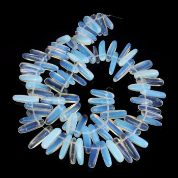1Strand Approx.40cm/16"Natural Opal Stone Beads Semi Precious Irregular Gravel Chip Argenon Opalite Quartz Stone Bead Jewelry