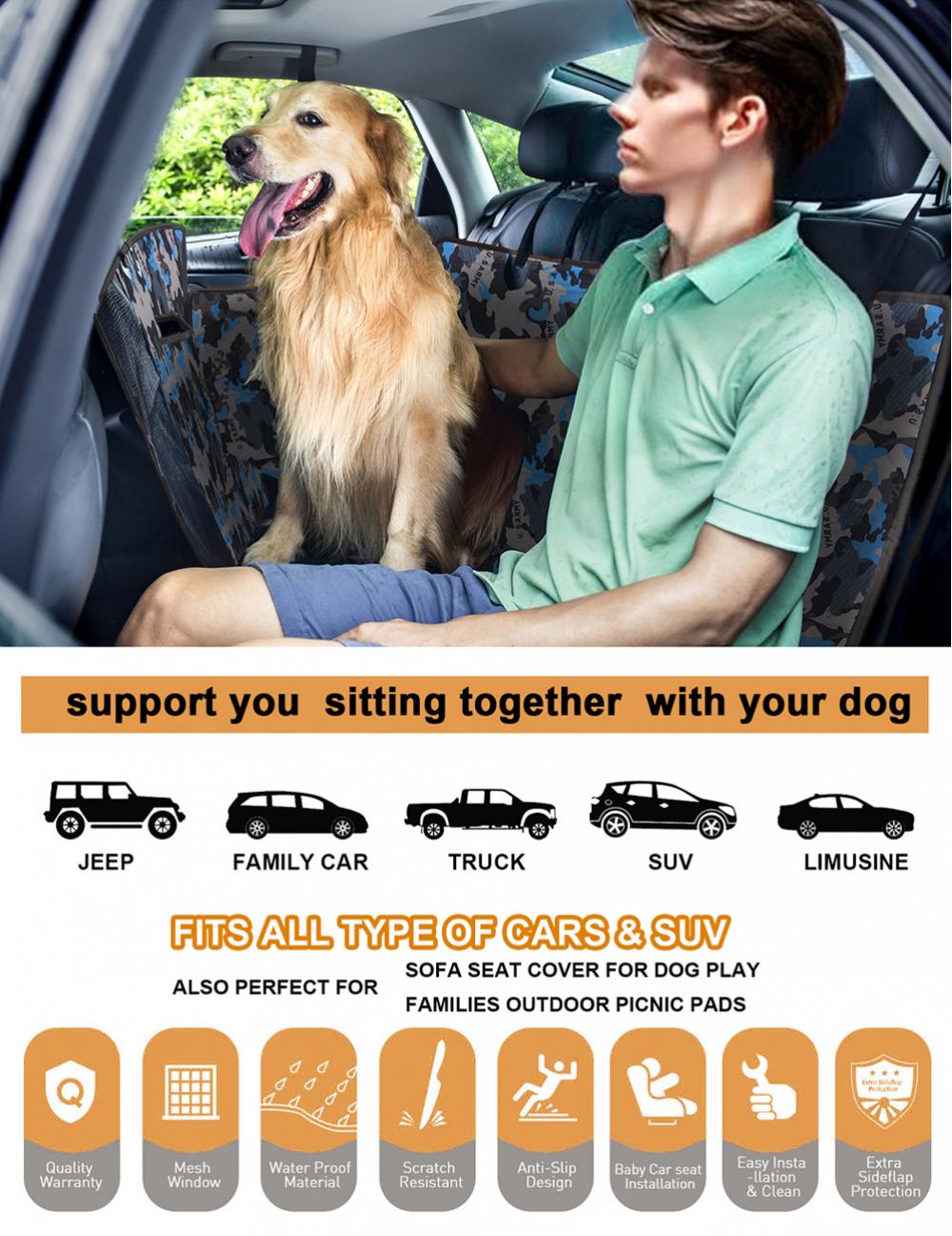 Backseat Dog Car Seat Cover