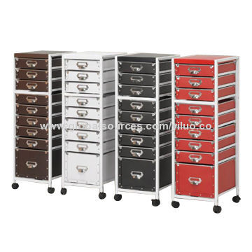 Various Color MDF Nine-layer Locker with Truckle