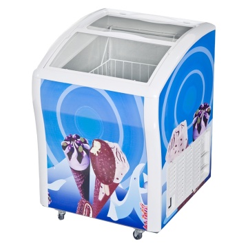 China Billig Mini Smad 138L Eiscreme Gefrierschrank