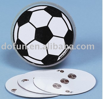 Soccer Ball-Shaped Playing Cards