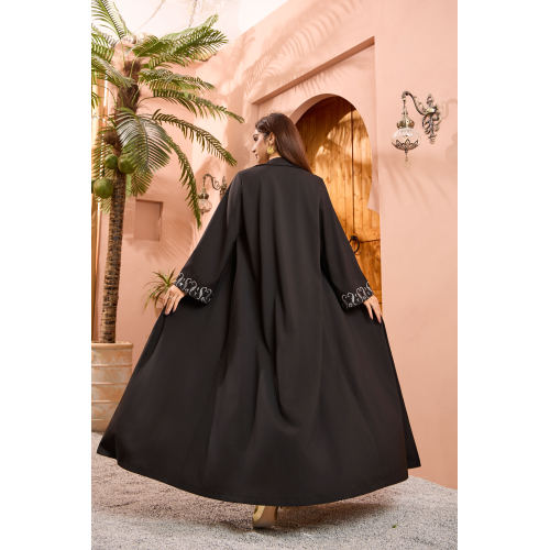 یقه دوزی مشکی آستین دوزی Abaya