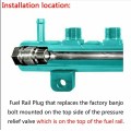 Race Fuel Rail Plug Valve for Chevrolet GMC