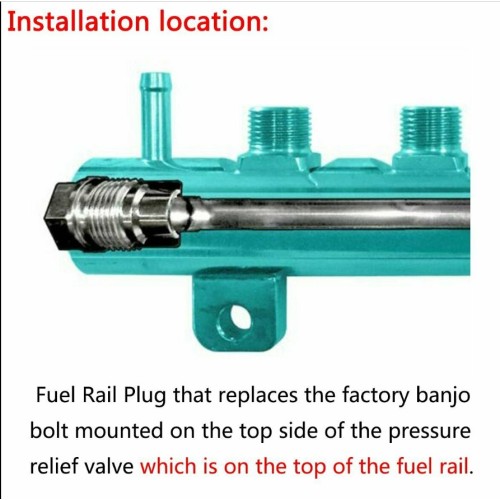 Race Fuel Rail Plug Valve for Chevrolet GMC