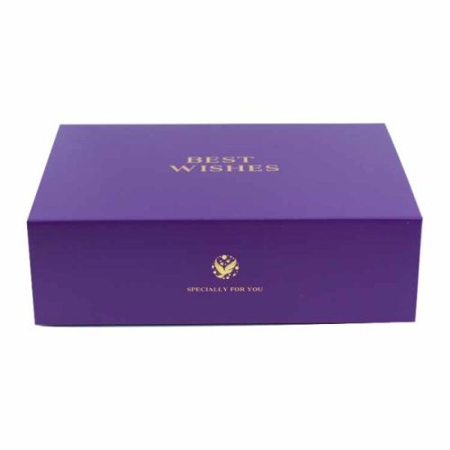 Holiday Purple Gift Magnetic Luxury Jewelry Packaging Box