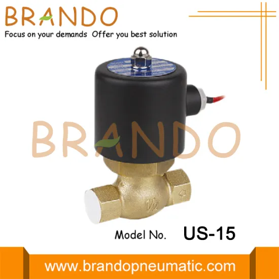 US-15 2L-15 1/2'' 2Way NC Brass Steam Solenoid Valve
