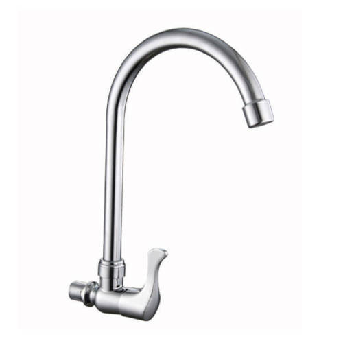 Drop Down Single Handle Operation Chrome All Metal Body Sink Faucet Faucet set