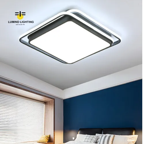 Modern Rectangular Lumind Ceiling Lamp: A Nordic-Inspired Indoor Lighting Solution for Your Home