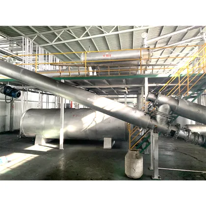 Continuous Waste Pyrolysis Oil Plant/Rubber Pyrolysis Machine