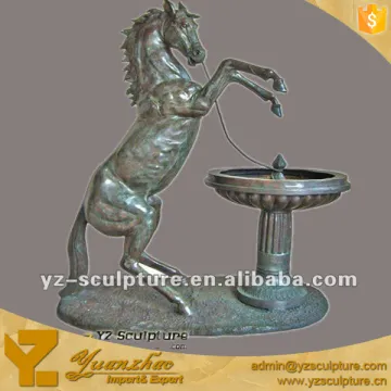 small indoor decoration bronze horse fountain sculptures for sale
