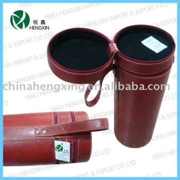 pu leather wine case pu wine box leather wine box