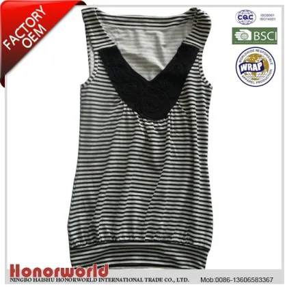 100% cotton jeans fashion t shirt sleeveless / women custom printing t-shirts / simple fashion t shirts women