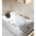 Heated Bathtub With Jets Hot Sale Blue Glass Hydromassage Whirlpool Bath Tub