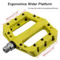 Bike Pedals Nylon Fiber Bicycle Platform PedalsYellow