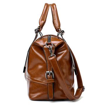 Fashion Leather drawstring bag cheap lady tote handbag
