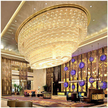 Hot Sale Luxury Glass Crystal Chandelier Lighting for Banquet Halls, Hotels, Restaurants, and Villas
