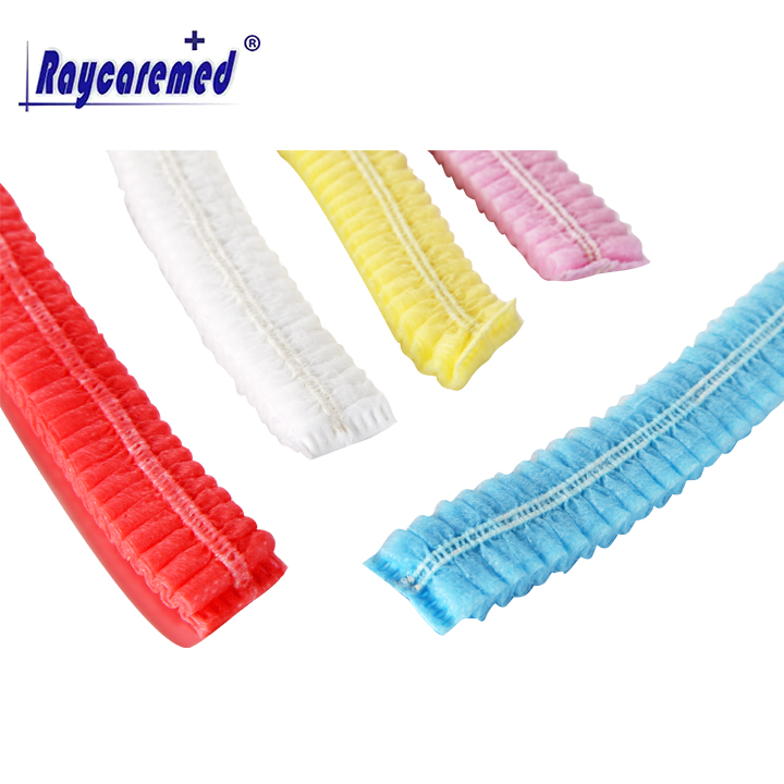 Disposable Non woven Clip Bouffant Cap