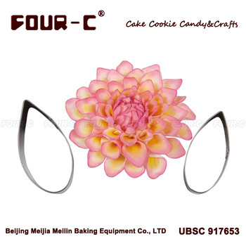 DAHLIA CUTTER SET Floral stainless steel cutter Sugarcraft tool Clay play tool