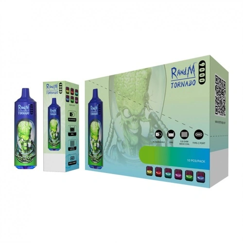 Holland Randm Tornado 9000 vape tafladwy Gwneuthurwr China