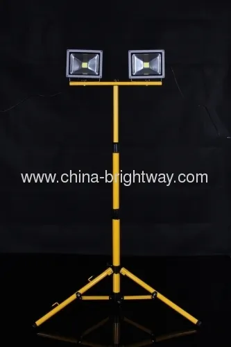 Double Head 20-60w Led Floodlight With Portable Stand 
