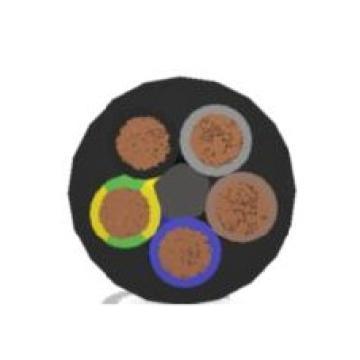 light rubber-sheathed flexible mining cable