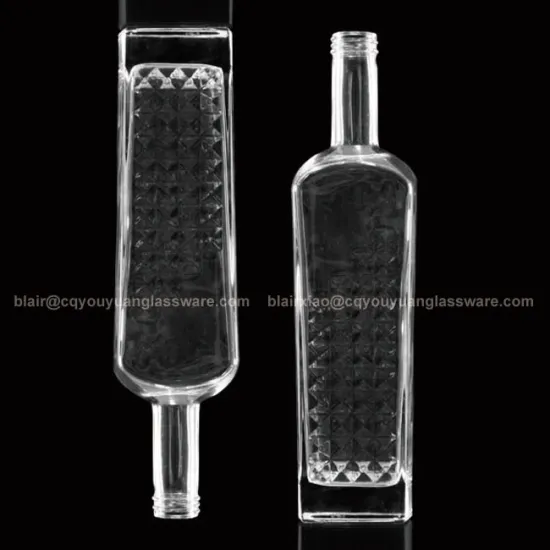 Custom Design 375ML Screw Top Wine Glass Bottle Liquor Bottles 375ML