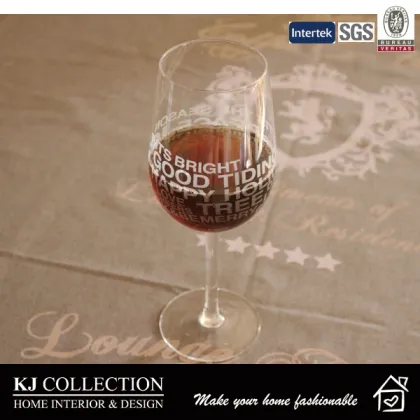 Letter Sandblasted Decal Wine Glass Red Wine Glass White Wine Glass