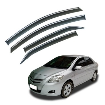 टोयोटा VIOS 2008-2013 के लिए मौसम डिफ्लेक्टर: बारिश के दिन कार खिड़की रक्षक